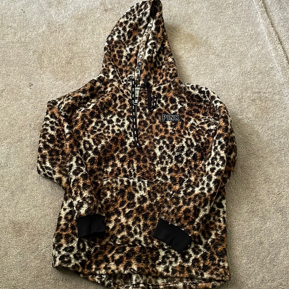 Pink Sherpa hoodie